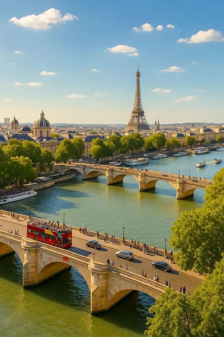 Tours in France — the Eiffel Tower in Paris