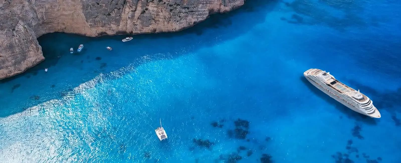 Cruise ship at sea