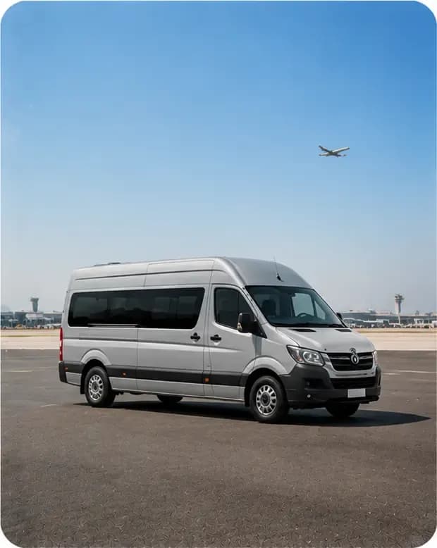 Fly&Joy minibus for an airport transfer